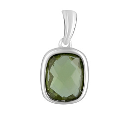 Silver pendant with 2.818 ct of sultaneite