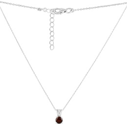 Срібне кольє з гранатом 1.035ct