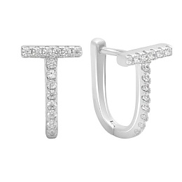 Silver Earrings with Fianites