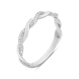 Серебряное кольцо с фианитами