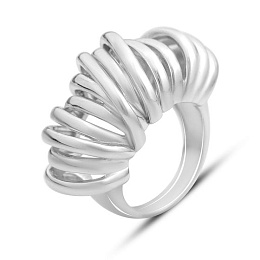 Silver ring without stones