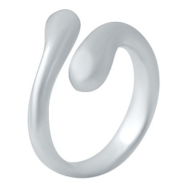 Silver ring without stones