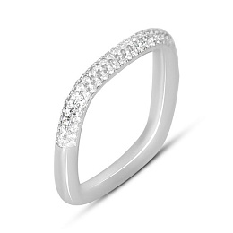 Silver Ring with Fianites