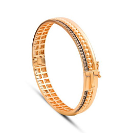Золотой браслет с фианитами 0.9ct