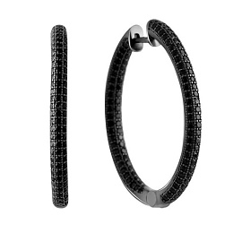 Срібні сережки з фіанітами