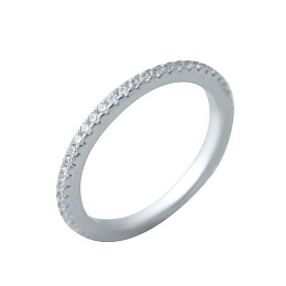 Silver Ring with Fianites