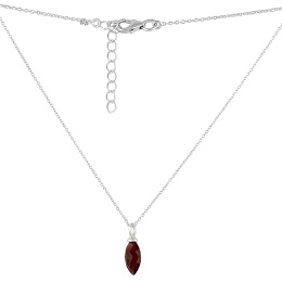 Срібне кольє з гранатом 1.393ct