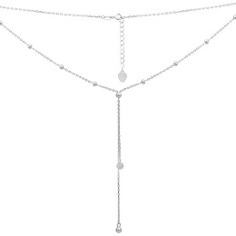 Silver necklace without stones