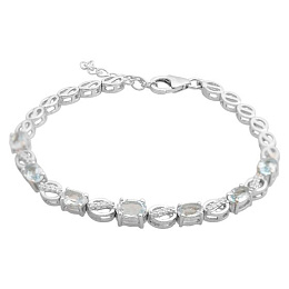 Срібний браслет з топазом 4.277ct