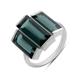 Серебряное кольцо с топазом Лондон Блю 7.378ct