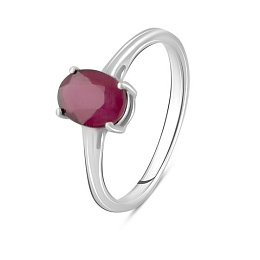 Серебряное кольцо с рубином 1.7ct