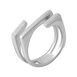 Silver Ring with Fianites