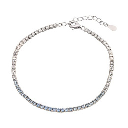 Срібний браслет з фіанітами