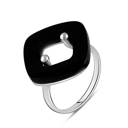 Серебряное кольцо с ониксом 6.8ct