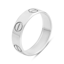 Silver ring with cubic zirconia