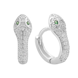 Silver Earrings with Fianites