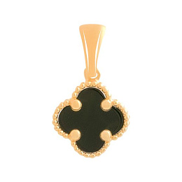 Золотая подвеска с ониксом