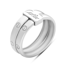 Silver ring without stones