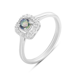 Серебряное кольцо с мистик топазом 0.358ct