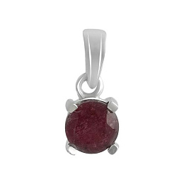 Silver pendant with ruby 0.963ct