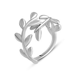 Silver ring without stones