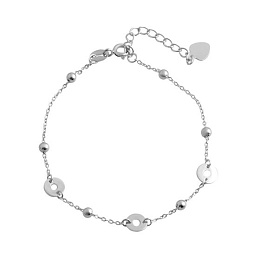 Silver bracelet without stones
