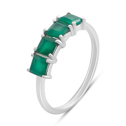 Silver ring with agate 1.35ct