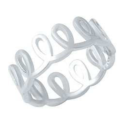 Silver ring without stones