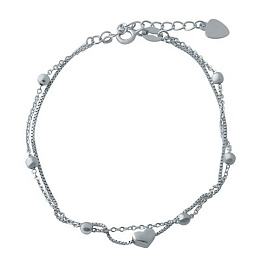Silver bracelet without stones