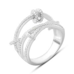 Silver Ring with Fianites