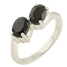 Срібна каблучка із сапфіром