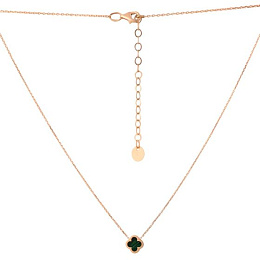 Золотое колье с емаллю