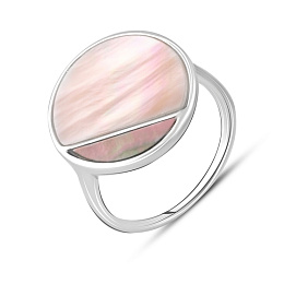 Срібна каблучка з перламутром 2.1ct