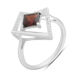 Silver ring with garnet 1.555ct
