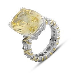 Silver Ring with Fianites