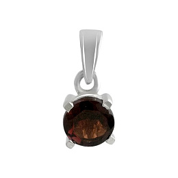 Срібна підвіска з гранатом 0,625 карата