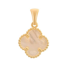 Золотая подвеска с перламутром