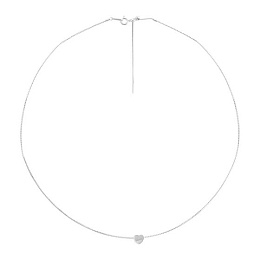 Silver necklace with mother-of-pearl