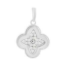 Золотая подвеска с фианитами 0.17ct