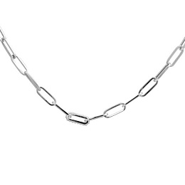 Sterling silver necklace with 0.48ct fianites