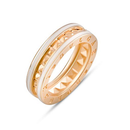 A gold ring with semalloy