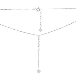 Золотое колье с фианитами 0.16ct