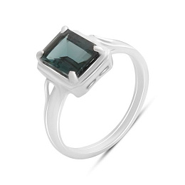 Срібна каблучка з топазом Лондон Блю 1.824ct