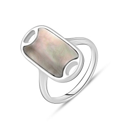 Серебряное кольцо с перламутром 1.525ct