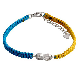 Срібний браслет з фіанітами