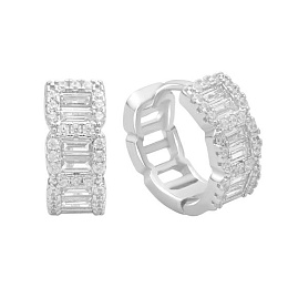 Silver Earrings with Fianites