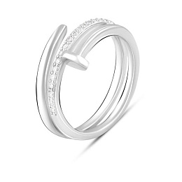 Silver Ring with Fianites