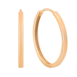 Gold earrings without stones