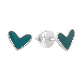 Silver earrings with yemallu