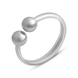 Silver ring without stones